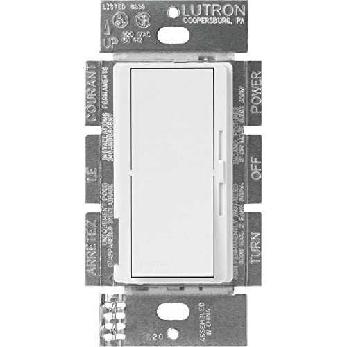 Lutron Diva 3-Speed Fan Control, Single-Pole/3-Way, DVFSQ-F-WH, White - Image 1