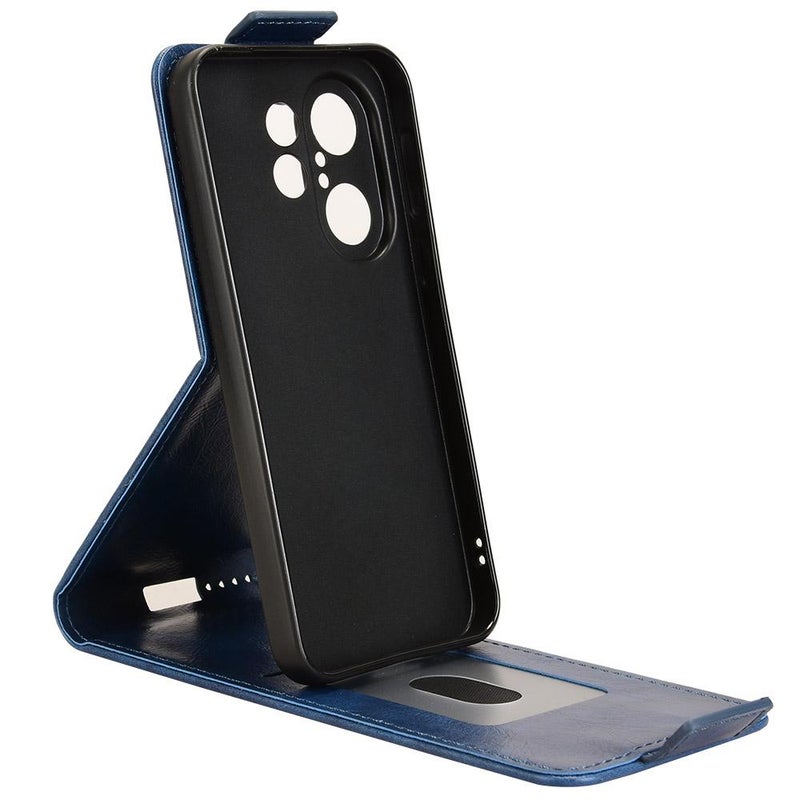 BURAQ Case Cover For vivo X200 FE / S30 Pro mini Magnetic Vertical Flip Leather Phone Case with Buckle(Blue) - Image 3