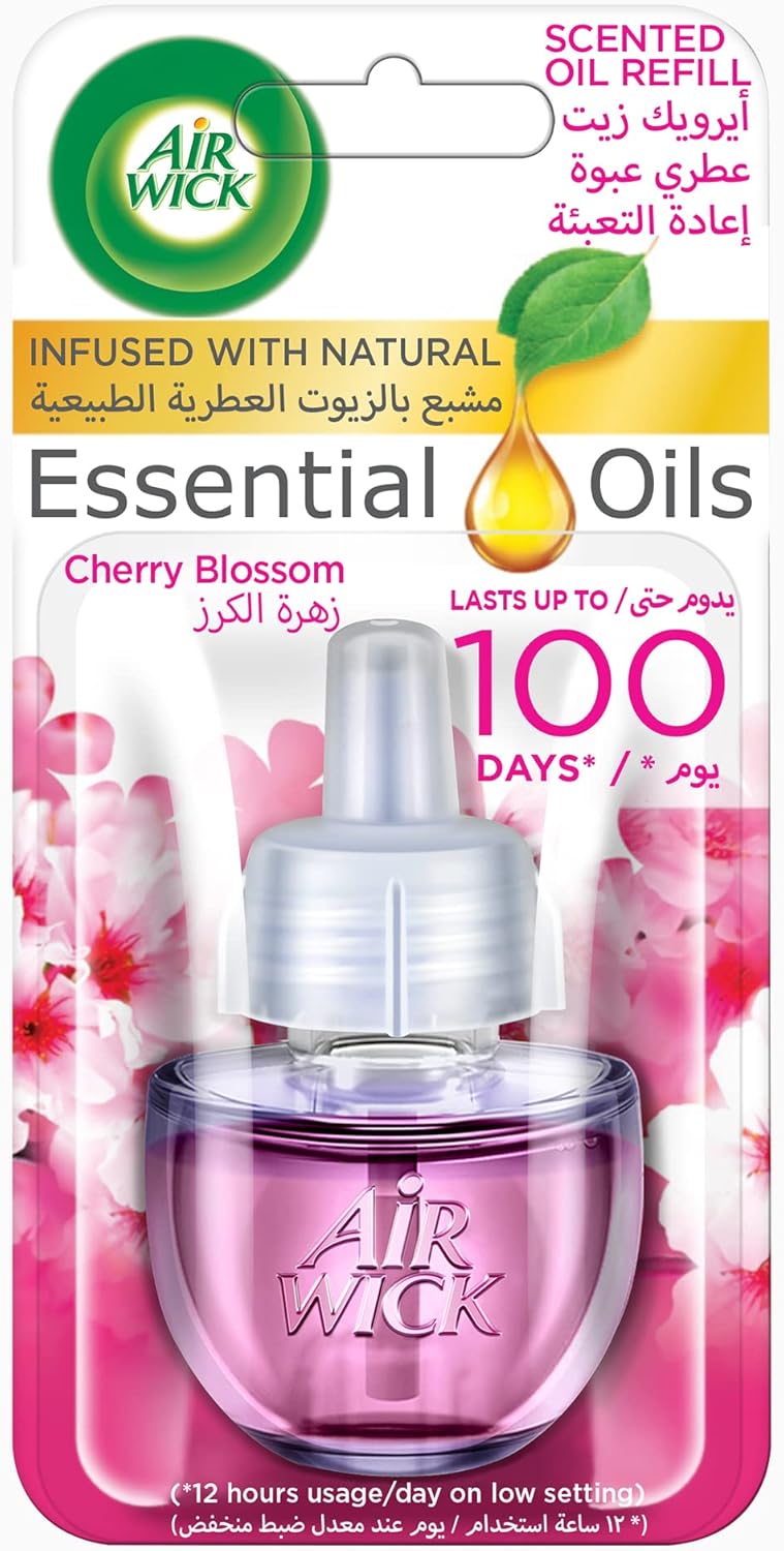 Scented Oil Fragrance Diffuser Refill, Cherry Blossom & Raspberry Scent, 19 ml - Image 1