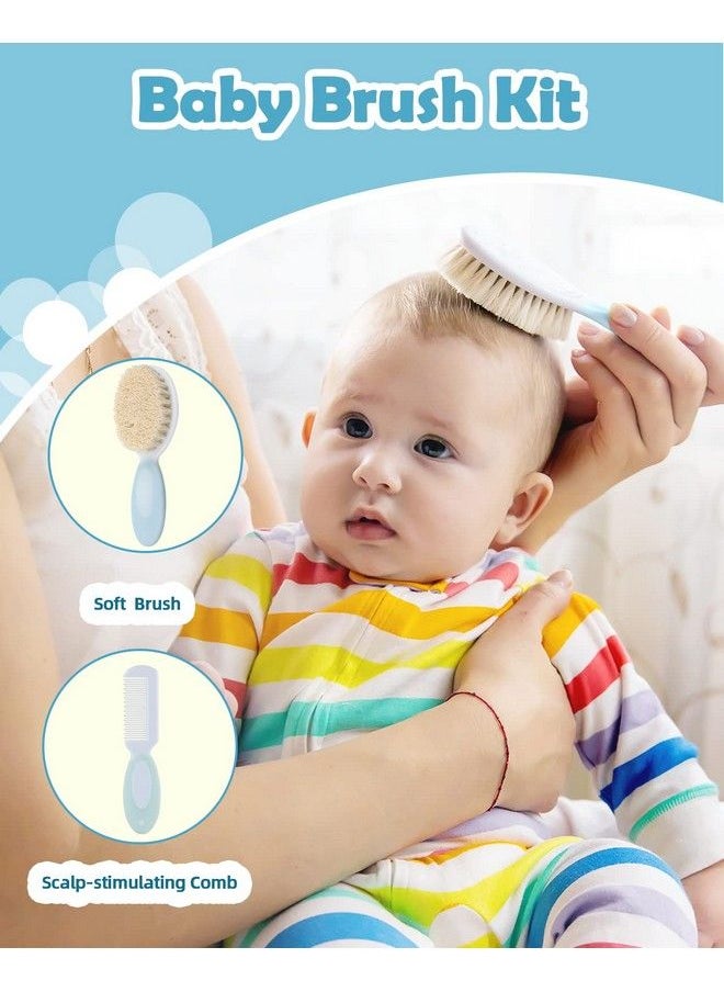 Lictin Baby Grooming Kit 15Pcs Baby Health Care Set Portable Baby Travel Kit Safety Cutter Baby Nail Kit For Nursing Baby Girl Boys Heath And Grooming (Blue)  - Image 4