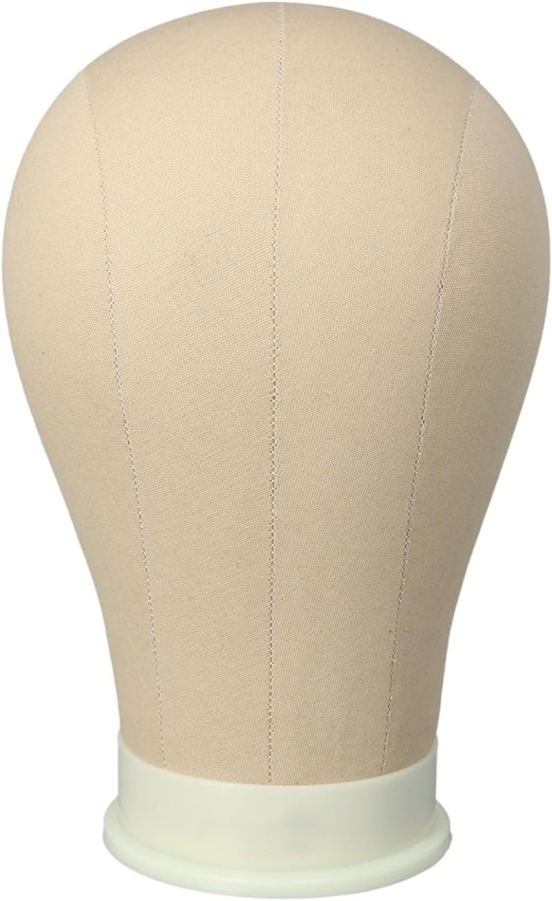Mannequin Head for Wigs Canvas Block Head Wig Head with Mount Hole for Wig MakingWeave Hair Braiding Stand Hat Display StandHairstyle Doll Head Durable Easy to Put Pins In  Out Light Brown225