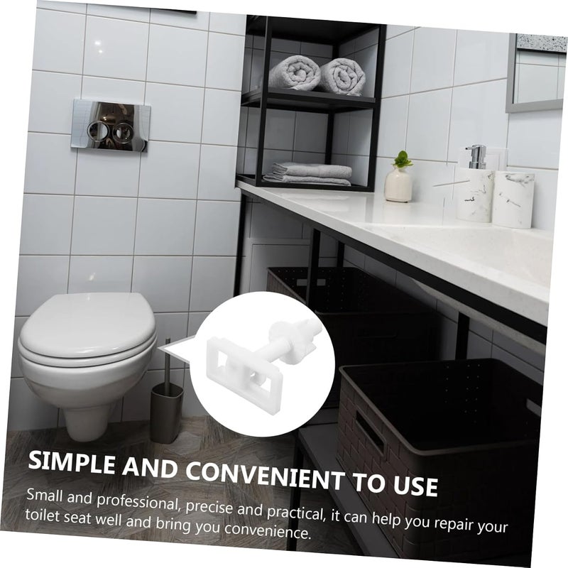 DOITOOL 4Pcs Toilet Seat Screw Replacement Accessories Toilet Lid Installation Parts Durable Toilet Bowl Lid Fixing Screws Easy to Install Sturdy Design for Various - Image 4