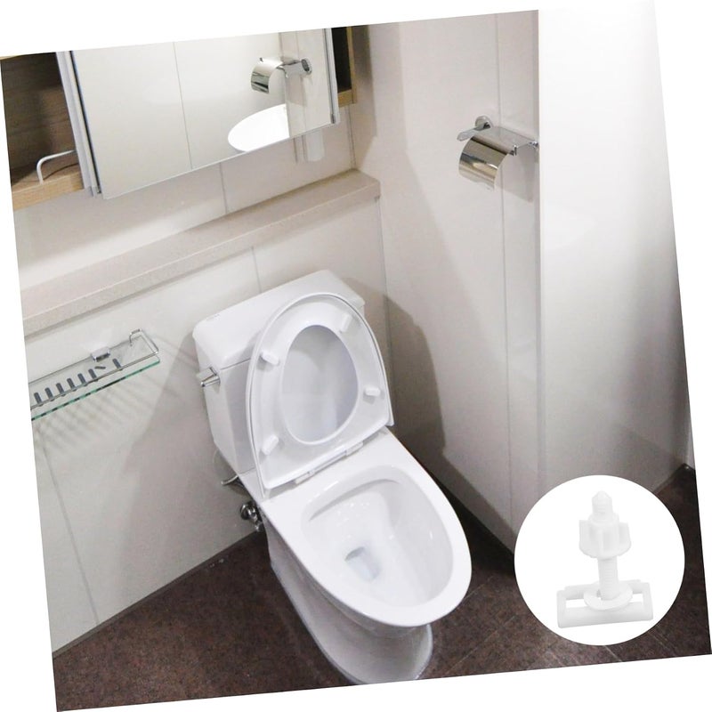 DOITOOL 4Pcs Toilet Seat Screw Replacement Accessories Toilet Lid Installation Parts Durable Toilet Bowl Lid Fixing Screws Easy to Install Sturdy Design for Various - Image 2