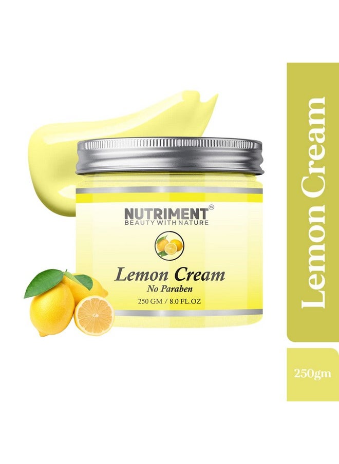 Lemon Cream Soothes Face Boosts Collagen Increase Skin Elasticity No Paraben 250 Gm Face Creams Unisex (Pack Of 1)
