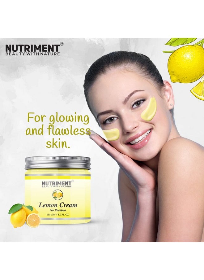 Lemon Cream Soothes Face Boosts Collagen Increase Skin Elasticity No Paraben 250 Gm Face Creams Unisex (Pack Of 1)