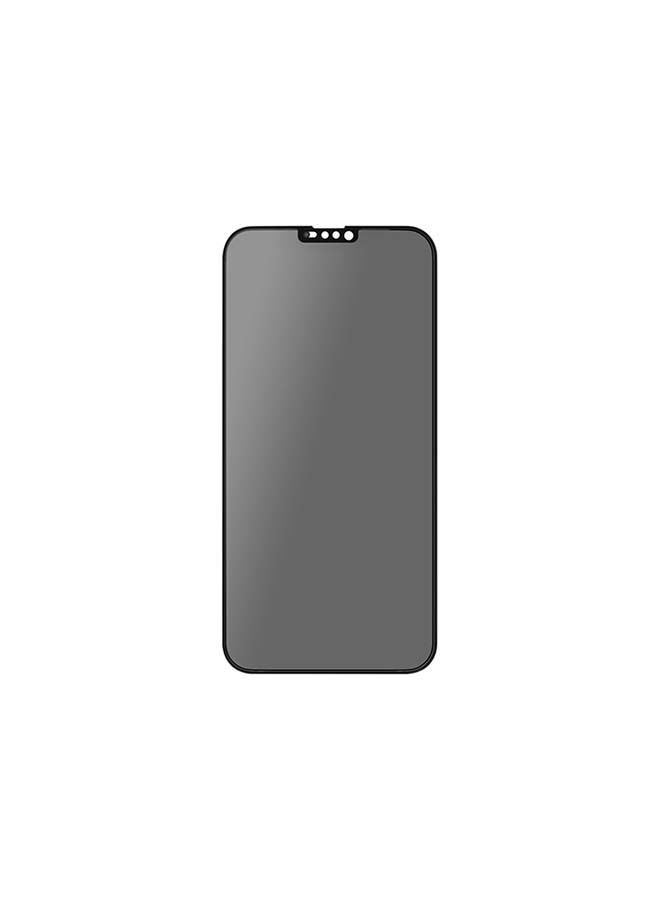 NIBEMINENT 9H Tempered Glass Protector with Slide Camera Protection Cover for iPhone 13 Black  - Image 1