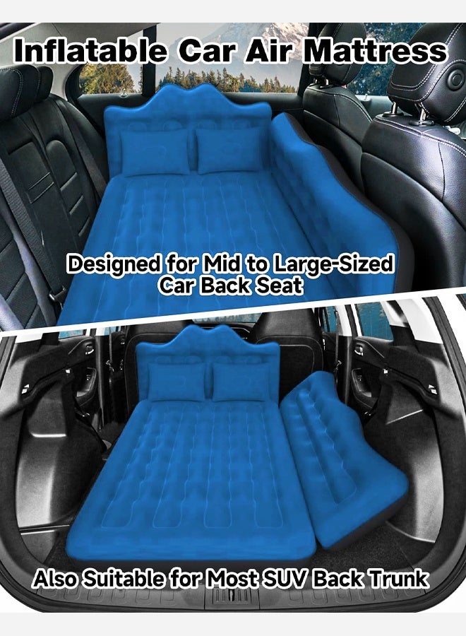 House Car Air Mattress, Removable Backseat Air Bed with Air-Pump, Portable Car Travel Bed with Pillows Fits Most Car Models for Travel, Hiking, Camping, Trip & Outdoor Activities - Image 5