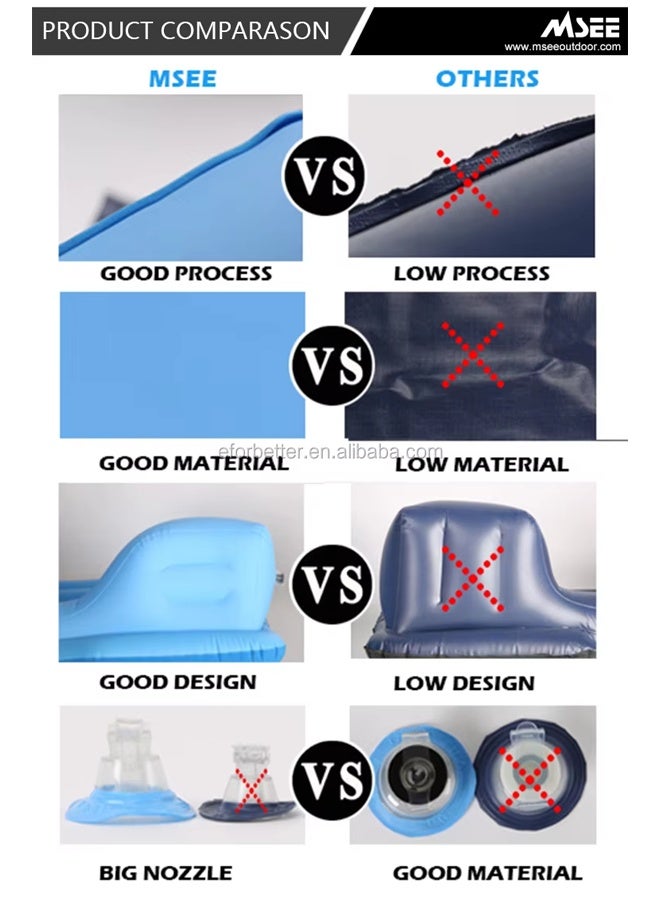 House Car Air Mattress, Removable Backseat Air Bed with Air-Pump, Portable Car Travel Bed with Pillows Fits Most Car Models for Travel, Hiking, Camping, Trip & Outdoor Activities - Image 2