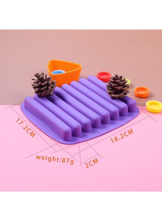 Customized Silicone Thickened Hot Dog Sausage Mold Baby Food Supplementary Egg Sausage Box Kitchen Homemade Diy Ham Sausage Mold-Specifications:18.2*17.2*2-Color:Custom Color - Image 3