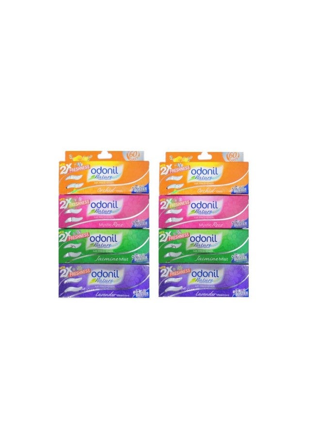 Odonil Air Freshner Blocks 50g Pack Of 8 ( Buy 6 Get 2 Free Assorted) - Image 2