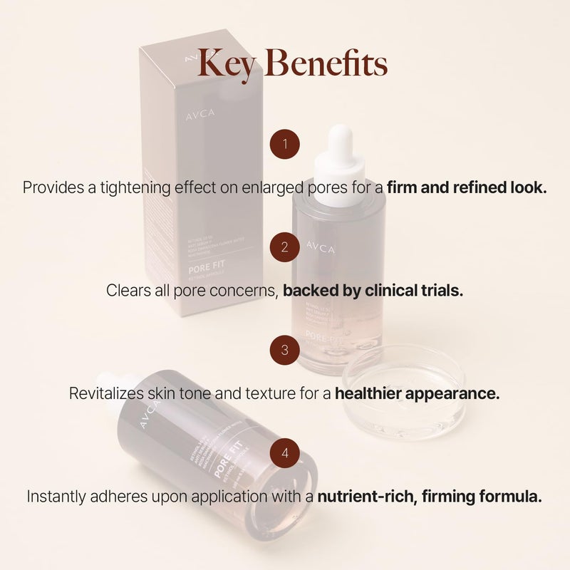 AVCA Retinol Pore Tightening Serum 100ml(3.38 fl. oz)â€“ Niacinamide Oil Control, Minimizes The Look of Pores for Oily/Combination Skin, Lightweight K-Beauty - Image 3