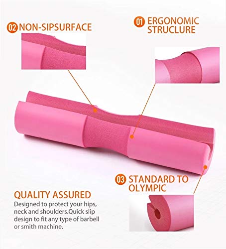 Aegon Barbell Pad | Thick Squat Foam Cushion | Weight Lifting Support for Neck Shoulder Back | Protective Pads for Smith Machine | Squats Hip Thrust Lunges - Image 4