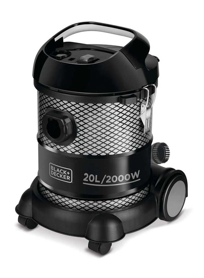 BLACK+DECKER Drum Vacuum Cleaner 20 L 2000 W BV2000-B5 Black - Image 5