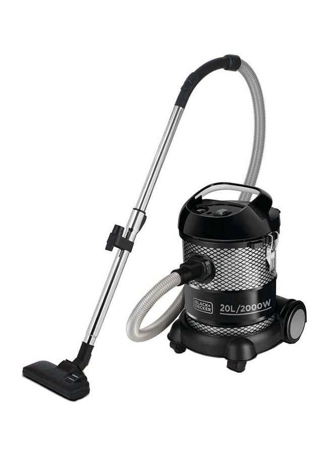 BLACK+DECKER Drum Vacuum Cleaner 20 L 2000 W BV2000-B5 Black - Image 1