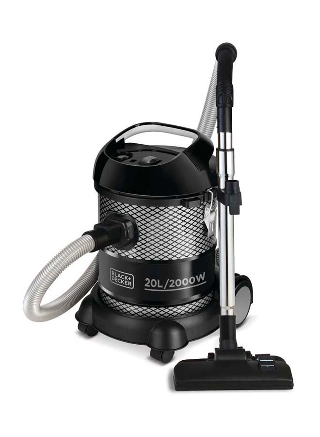 BLACK+DECKER Drum Vacuum Cleaner 20 L 2000 W BV2000-B5 Black - Image 4