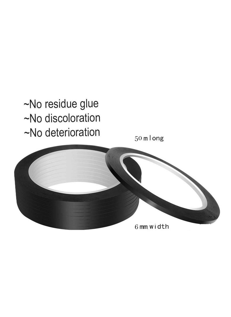 SYOSI 12 Rolls Whiteboard Pinstripe Tape 50M Long 6MM Thin White Board Dry Erase Line Gridding Marking Separation Positioning Identification Colored Transformer  - Image 5