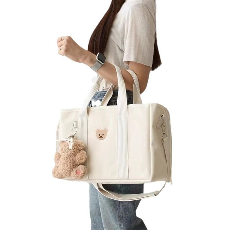 South Korea Ins Style Cartoon Cute Little Bear Mummy Bag Easy To Go Out Multifunctional Portable Shoulder Bag Storage Bag - Image 4