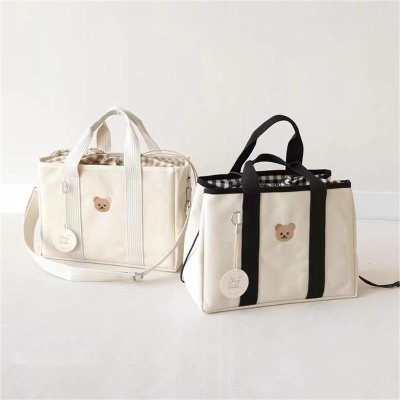 South Korea Ins Style Cartoon Cute Little Bear Mummy Bag Easy To Go Out Multifunctional Portable Shoulder Bag Storage Bag - Image 3