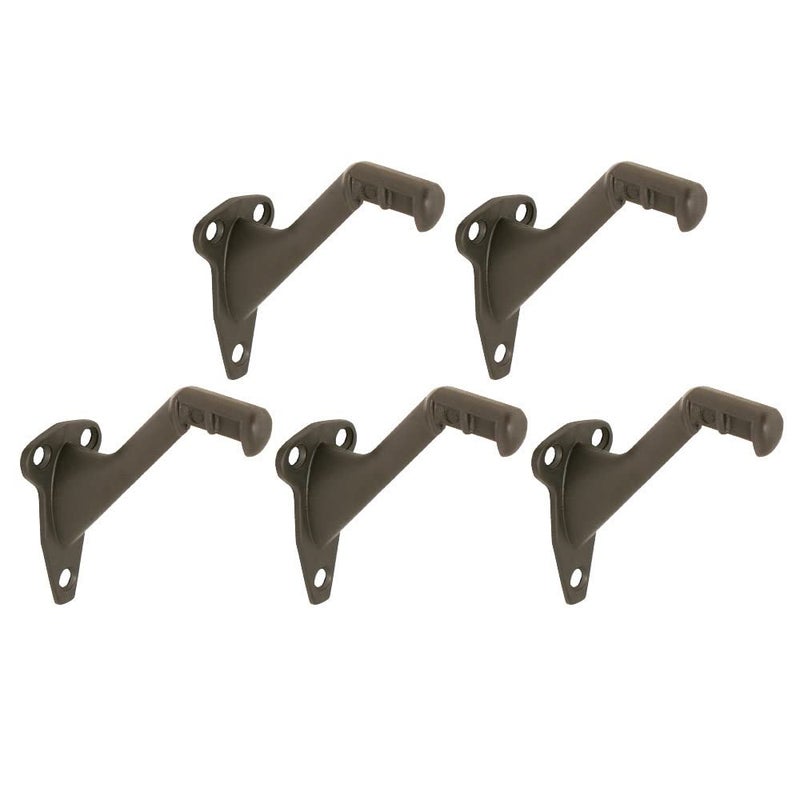 Design House 182014 Standard Handrail Bracket Pack Of 5 Steel And Zinc Construction Oil Rubbed Bronze - Image 1