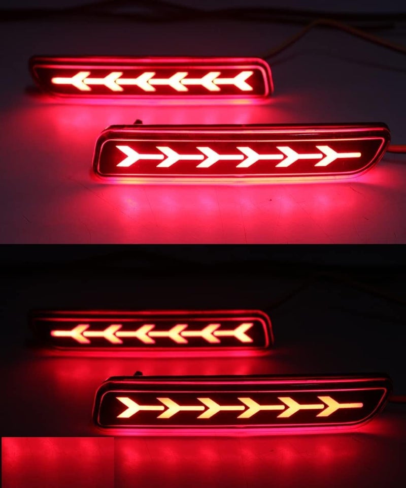 DETACHI Car Reflector Led Brake Light for Bumper Rear, Back and Red- Suitable Maruti Suzuki Ertiga- 2 Pcs With Maruti Suzuki Baleno Brezza Ciaz Ertiga New Swift Dzire Scross Ritz SX4 (Random Design) - Image 4