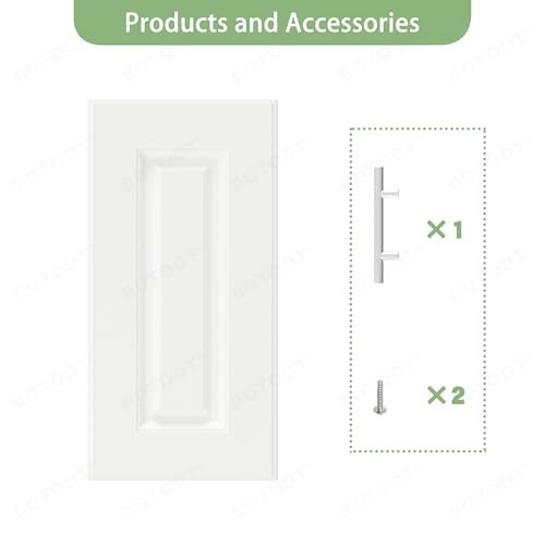 BOTOOT Built-in Cabinet Doors - Cabinet Replacement Doors for Kitchen, Living Room, Bedroom, Bathroom - 24 Inch High (White, 12 Inch Wide) - Image 5