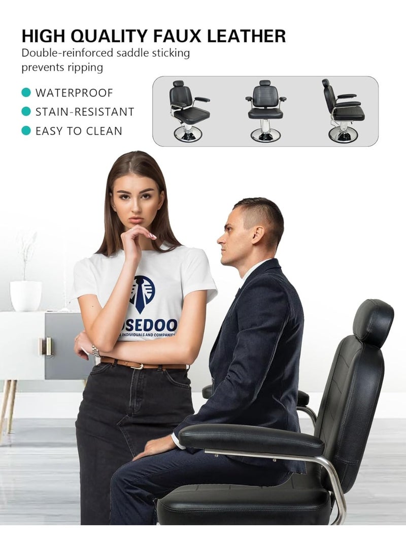 Meishida Vintage Salon Chair, 360 Degrees Hydraulic Rolling Barber Chairs  - Image 5
