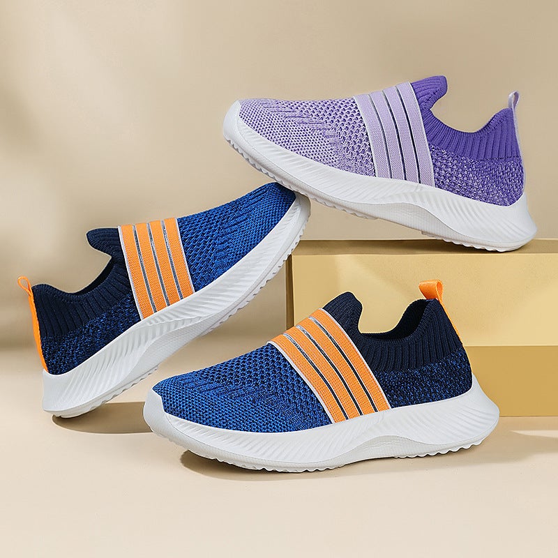 Children'S Shoes Summer Single Mesh Breathable Children'S Sneaker Explosions Flying Mesh Surface Slip-On Casual Shoes For Boys And Girls - Image 2