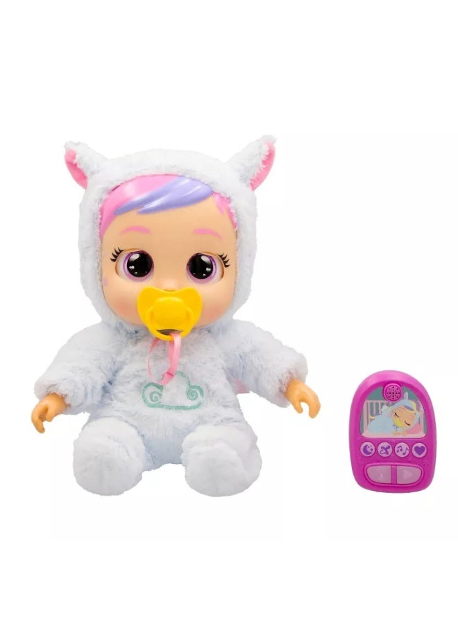 CRY BABIES دمية بيبي كراي جينا التفاعلية لروتين النوم | تصدر أصوات أطفال واقعية | دمية ناعمة قابلة للجمع | لعب رعاية وتخيل | تطوير حسي | هدية للأطفال الصغار والأطفال - Image 2