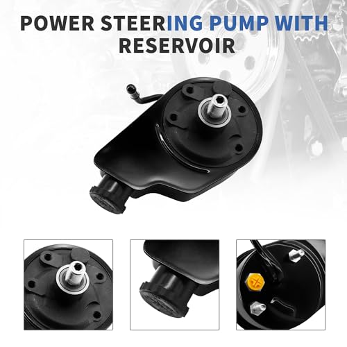 RABROPAR Power Steering Pump with Reservoir Compatible with 1997-2002 Chevy, GMC, Cadillac Compatible with Escalade, Tahoe, Suburban, Yukon XL - Image 4