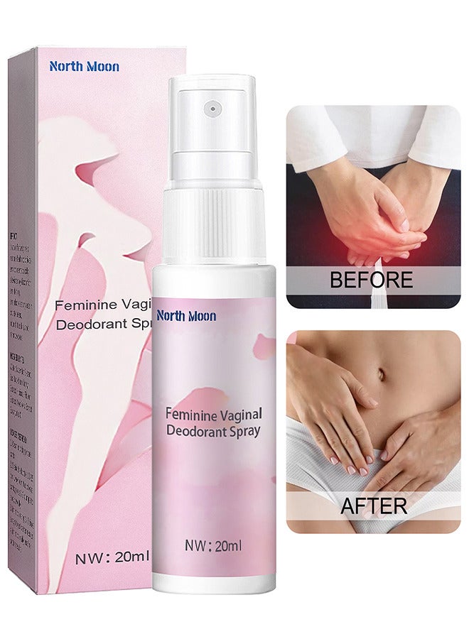 Feminine Vaginal Deodorant Spray, Female Private Parts Antipruritic Spray To Remove Itching Peculiar Smell Dermatitis, Women Vaginal Health Itch Odor Eliminator Moisturizing Hygiene Spray