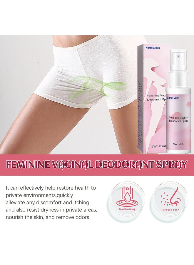 Feminine Vaginal Deodorant Spray, Female Private Parts Antipruritic Spray To Remove Itching Peculiar Smell Dermatitis, Women Vaginal Health Itch Odor Eliminator Moisturizing Hygiene Spray