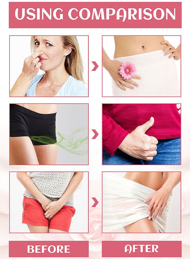 Feminine Vaginal Deodorant Spray, Female Private Parts Antipruritic Spray To Remove Itching Peculiar Smell Dermatitis, Women Vaginal Health Itch Odor Eliminator Moisturizing Hygiene Spray