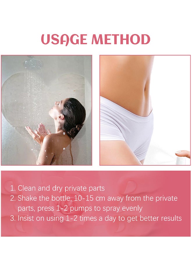 Feminine Vaginal Deodorant Spray, Female Private Parts Antipruritic Spray To Remove Itching Peculiar Smell Dermatitis, Women Vaginal Health Itch Odor Eliminator Moisturizing Hygiene Spray