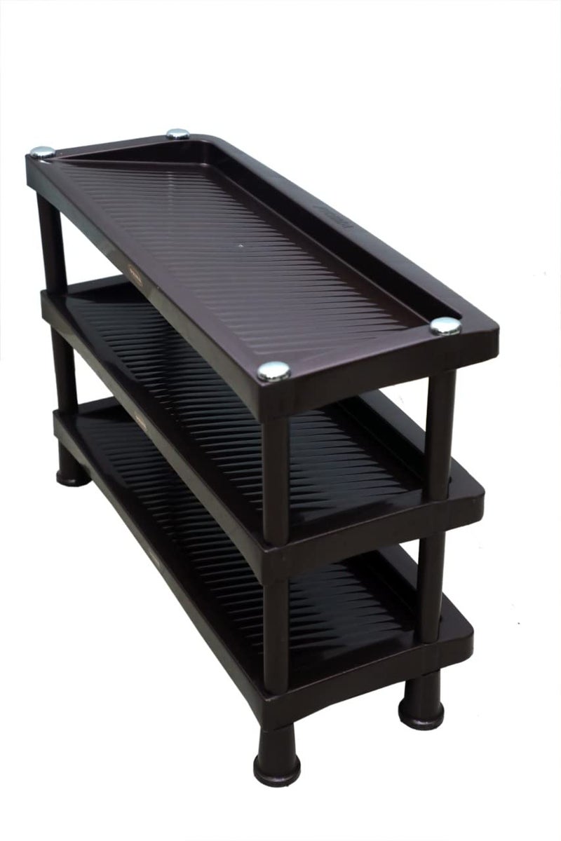 Prima Plastic Shoe Rack-3 | Storage Organizer | Shelves for Home | Living Room | Bedroom (3 Shelves) - Image 5