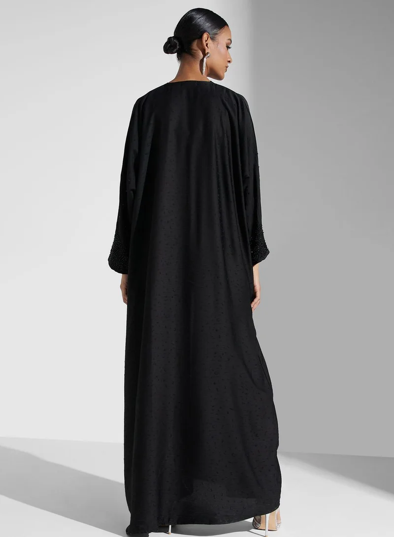 Khizana Embellished Detail Abaya