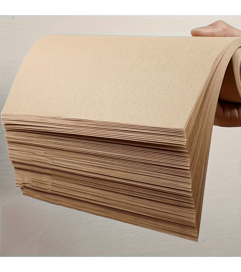 200 Sheets Vintage Handmade Hemp Papers 6.69x13.39 Inch Frayed Edge for Calligraphy - Image 5