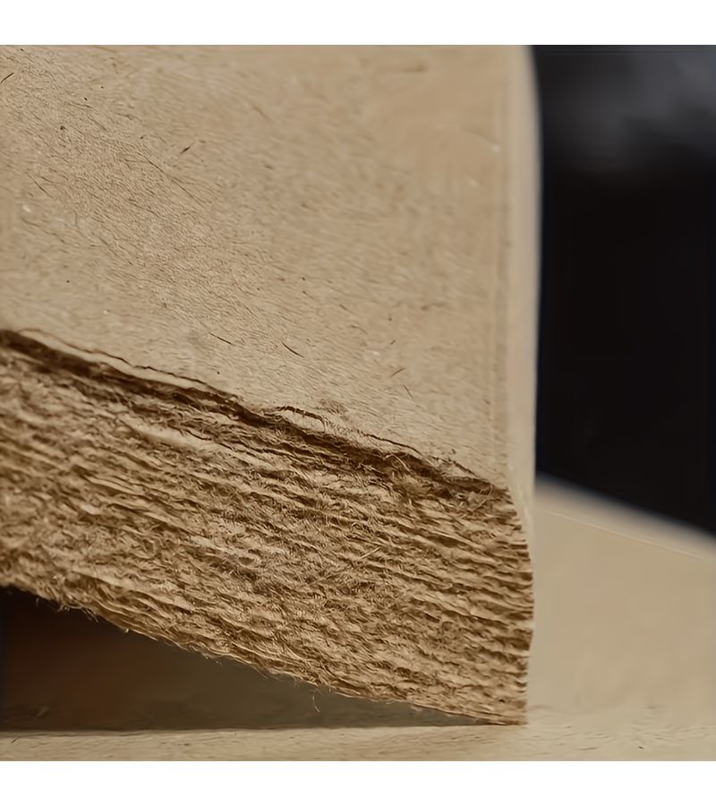 200 Sheets Vintage Handmade Hemp Papers 6.69x13.39 Inch Frayed Edge for Calligraphy - Image 4