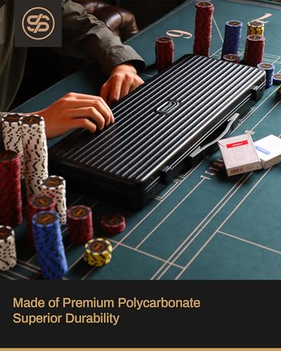 SLOWPLAY Poker Chip Case for Texas Holdem, 500 pcs of 39/40mm Poker Chips | High-end Carrying case Providing Full Protection, German Polycarbonate Shell, Super Portable & Sturdy - Image 2