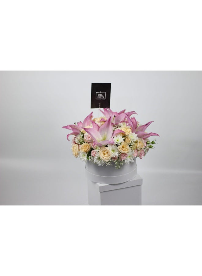 Big Buds Flowers Blush Box Arrangement - Image 2