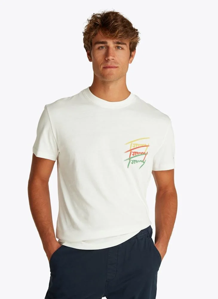 TOMMY JEANS Twisted Signtr Crew Neck T-Shirt