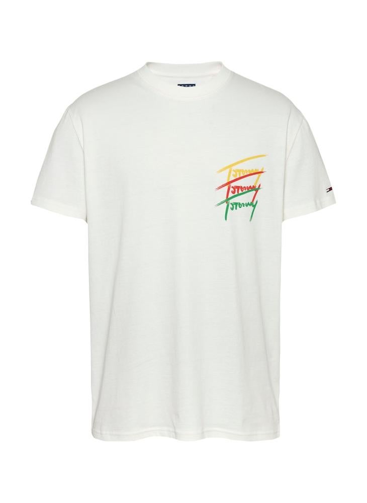 TOMMY JEANS Regular Fit Twisted Signtr T-Shirt  - Image 5