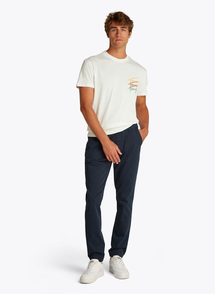 TOMMY JEANS Regular Fit Twisted Signtr T-Shirt  - Image 4