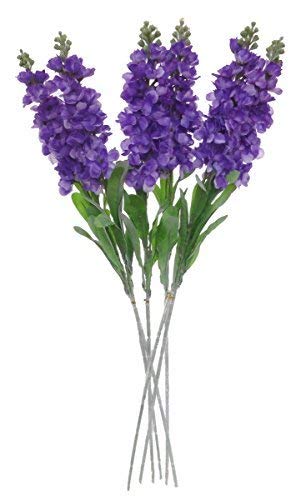 Lily Garden Lily Garden Set of 6 Stems 32 Artificial Antirrhinum Snapdragon Silk Flowers Light Purple 