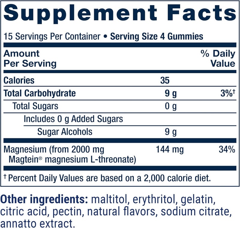 Life Extension Gummy Science NeuroMag Magnesium LThreonate Memory Support Recall Speed Brain Health Magnesium Supplement GlutenFree NonGMO Orange Flavor 60 Gummies - Image 3