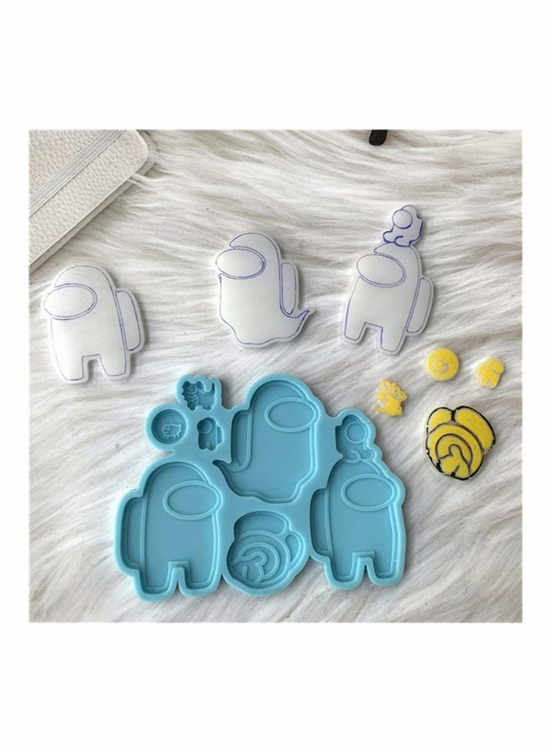 KASTWAVE Among Game Us Keychian Silicone Molds Making Casting Molds for DIY Jewelry Craft - Image 4