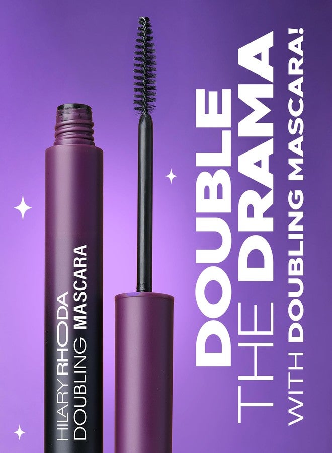 Hilary Rhoda Doubling Mascara | Bold Black Finish | Waterproof & Smudge-Proof | Volumizing & Curl Lift | Clump-Free | Quick Dry | 12ml - Image 3