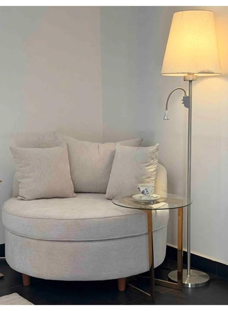 Darif Modern lounge chair, circular, made of Swedish wood - Image 3