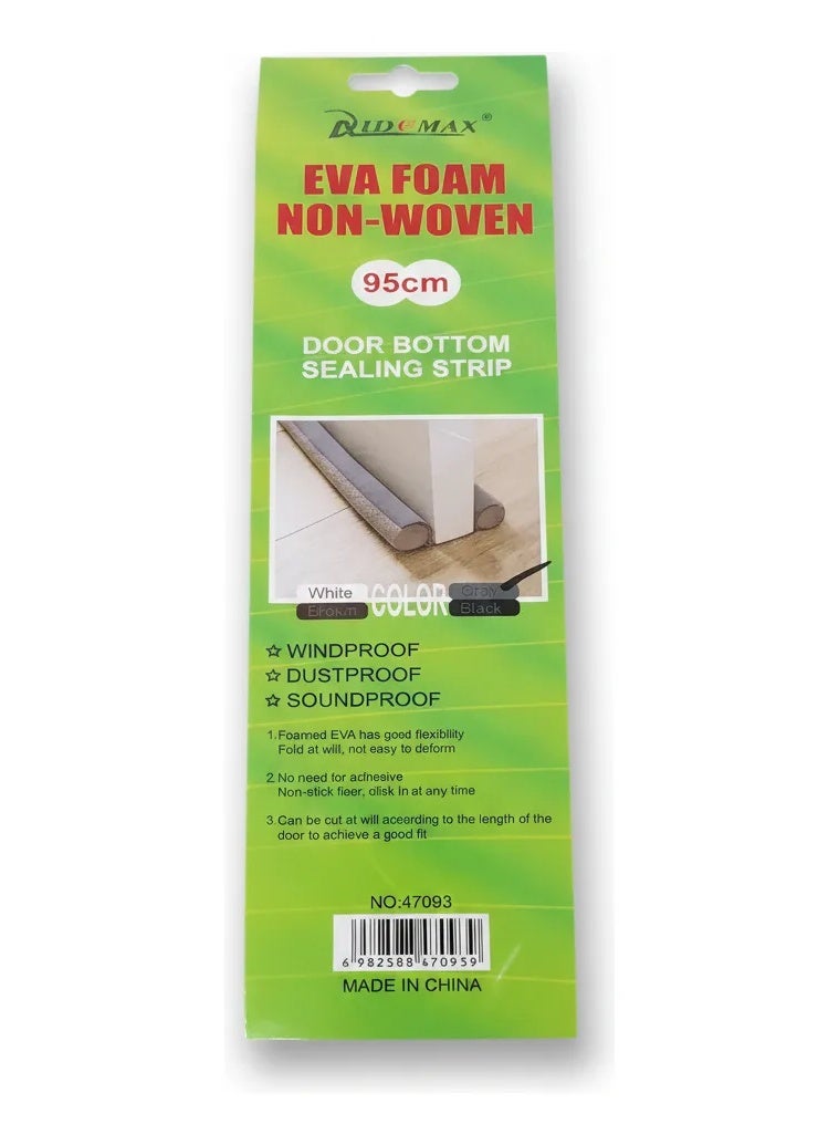 Green Tiger 95cm EVA Foam Non-Woven Door Bottom Sealing Strip - Soundproof & Dustproof Draft Guard (White) - Image 2