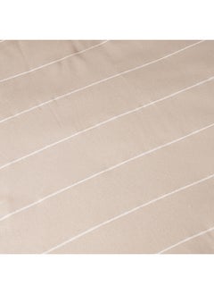 Generic Taupe striped comforter set 2 pcs twin size 1* 180*200cm comforter + 1 50*75 pillow cover  - Image 3