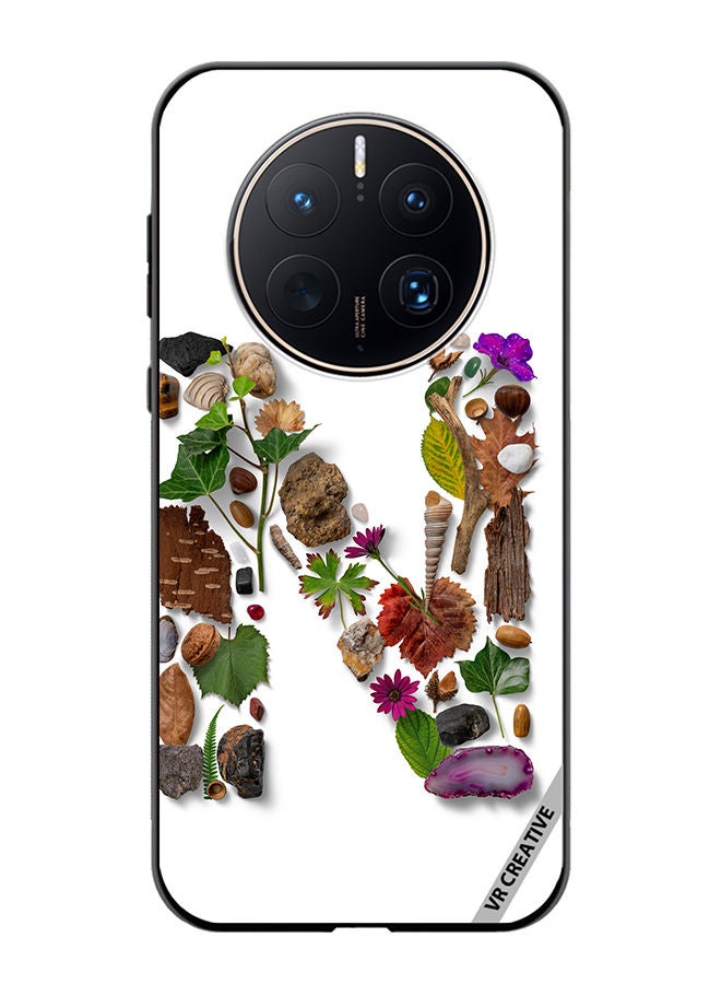 VR CREATIVE Protective Case Cover For Huawei Mate 50 Pro Alphabet N Design Multicolour - Image 1